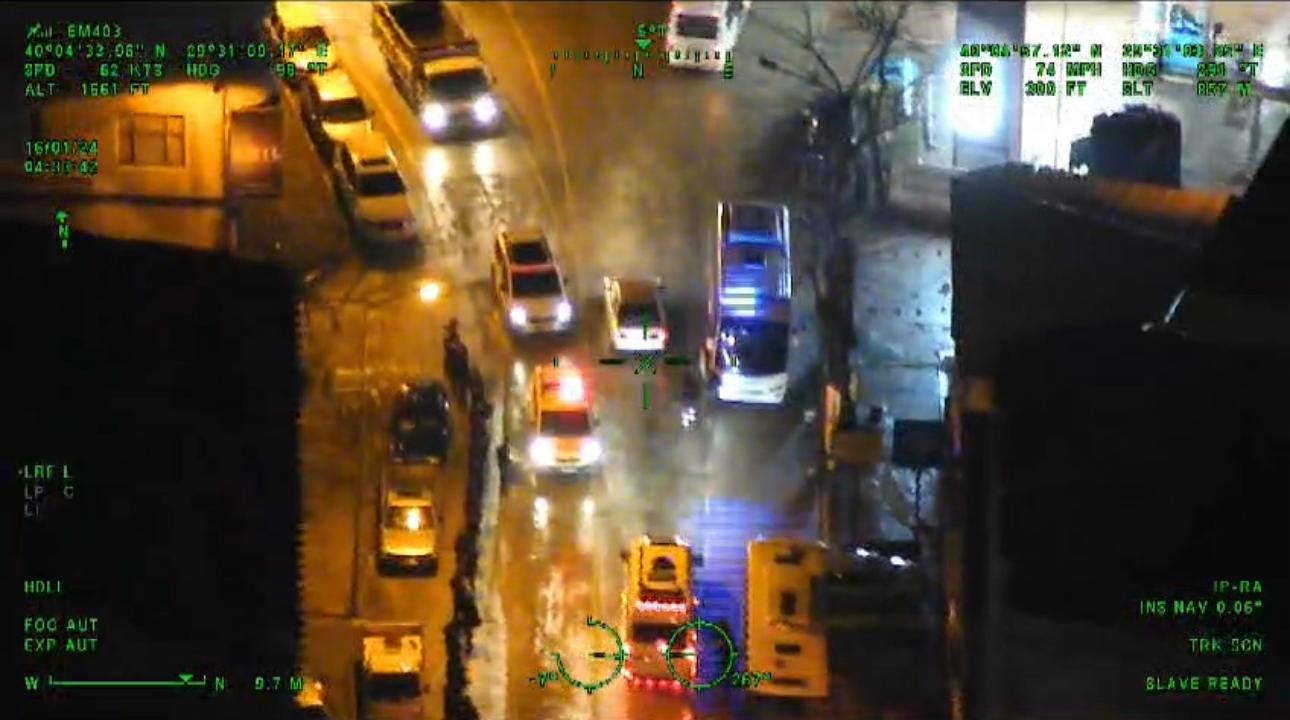 Bursa’da nefes kesen uyuşturucu operasyonu kamerada...O kaçtı helikopter takip etti