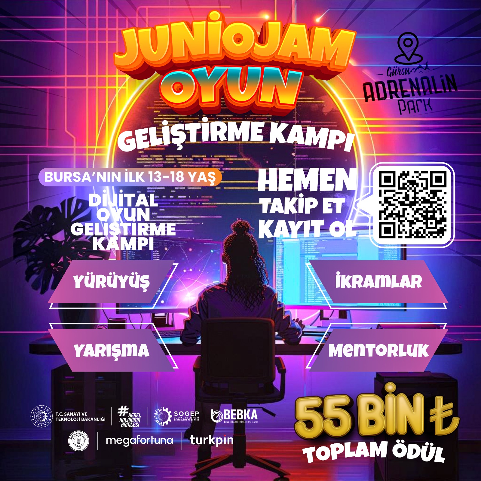 Dijital Oyun Geliştirme Kampı Gürsu’da Düzenlenecek